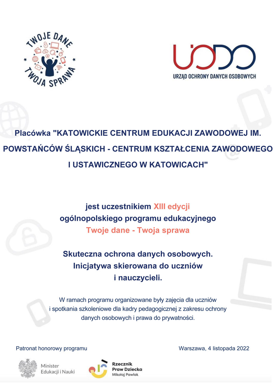 Potwierdzenie uczestnictwa