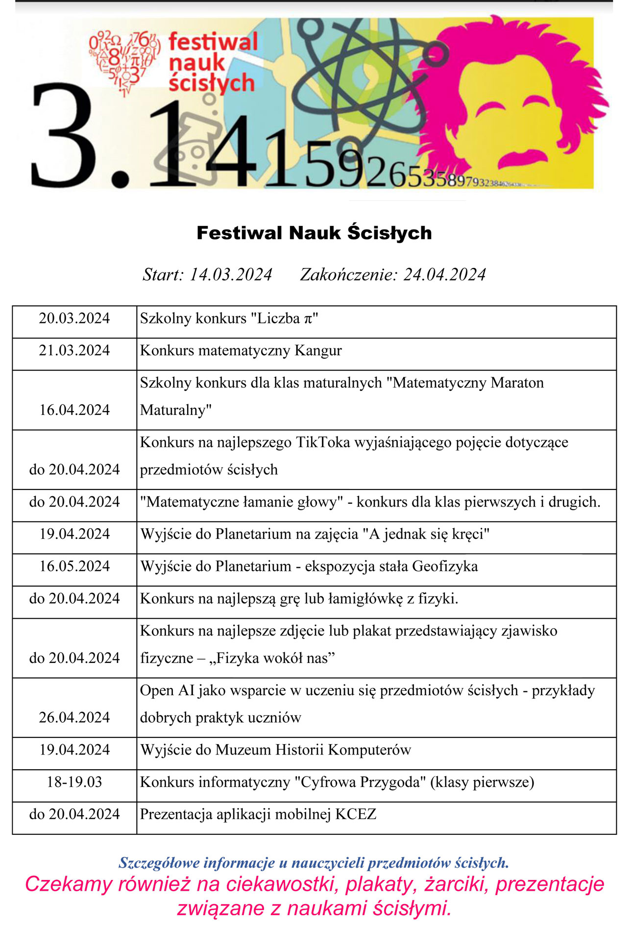 Festiwal Nauk Ścisłych